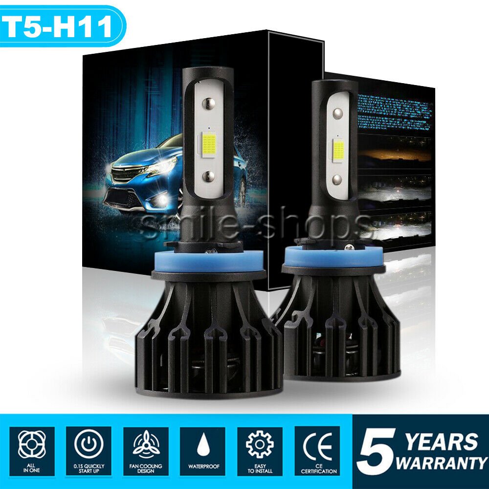 High Power H11 LED Headlight Kit Low Beam Bulb Super Bright 243000LM 6000K White
