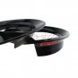 For Jeep-Patriot 11-17 Front Grille Mesh Trim Headlight Cover Trim Black 9pcs