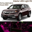 17pcs Bright Pink/Purple Interior LED Light Package Kit For 2007-2013 Acura MDX