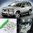 White 16pcs Interior LED Light Kit for 98-04 Jeep Grand Cherokee WJ + Free Tool