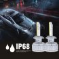 AC 55W HID H7 Headlight 6000K Replacement Halogen Light Bulbs Pair Waterproof