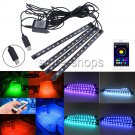 48 LED RGB Interior Light USB Car Neon Strip Phone APP Bluetooth Music Control