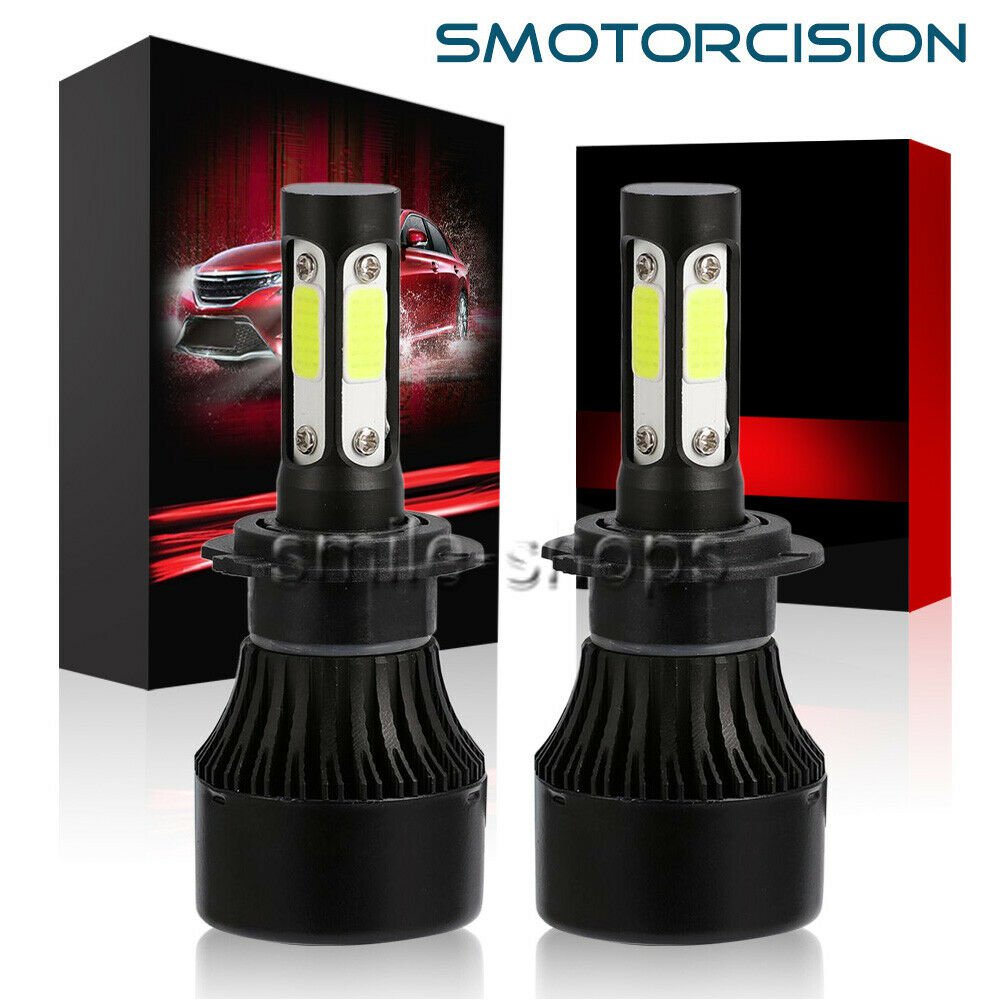 LED Headlight Kit H7 White 6000K Low Beam COB 1900W Bulb For VW Tiguan 2009-2019