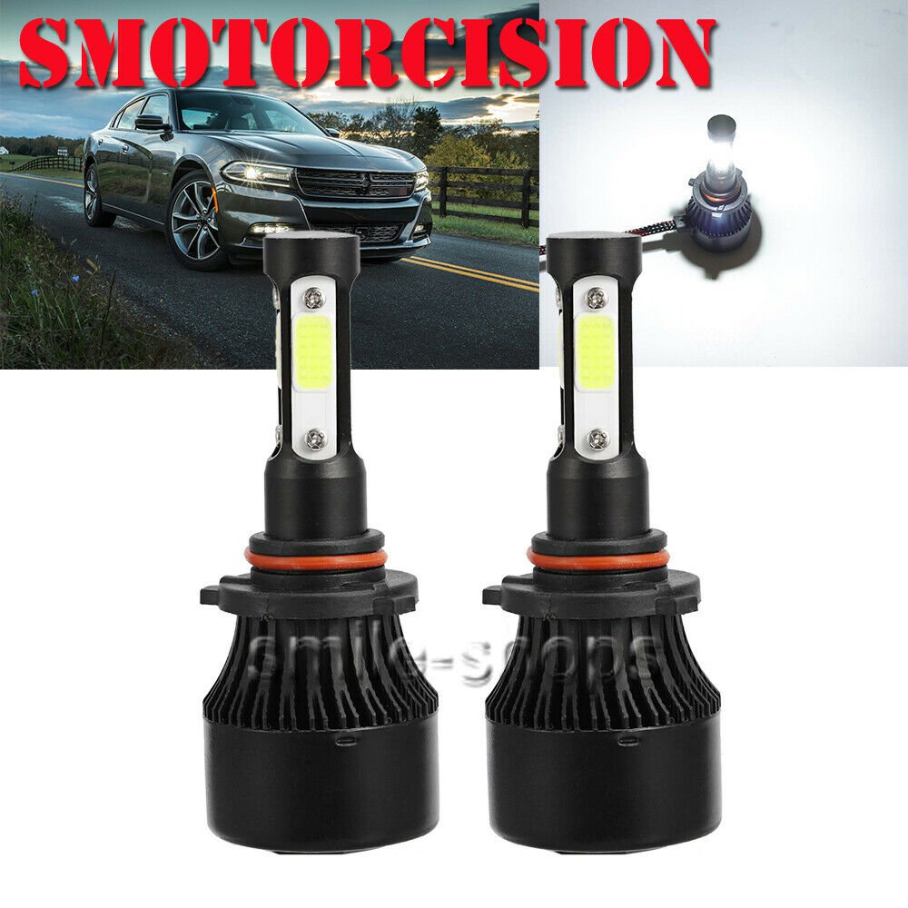 LED Headlight Bulb Kit HB3 9005 White 1900W 285000Lm For 2016-2017 Dodge Charger