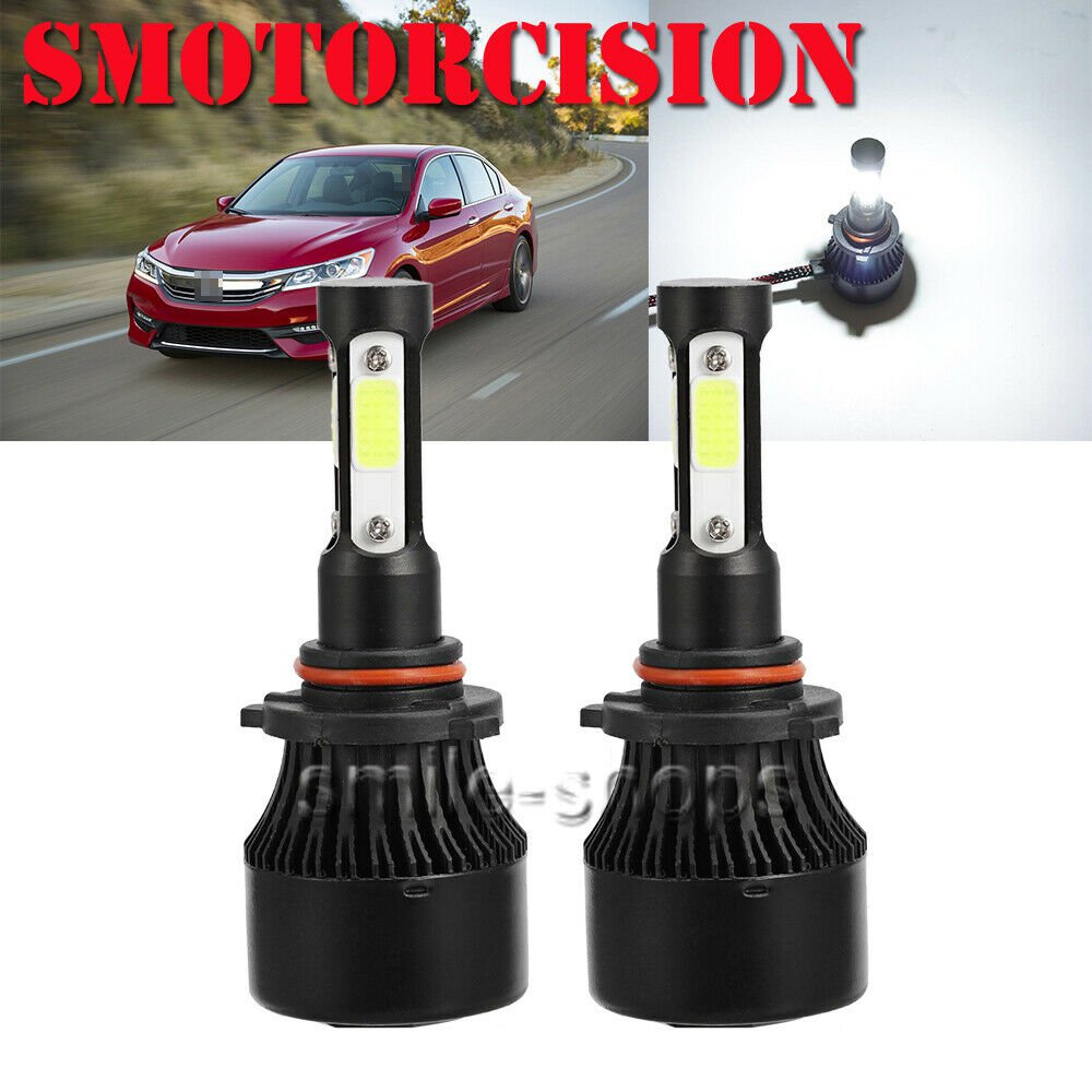 LED Headlight Kit HB3 9005 White HID White High Beam For 1990-2017 Honda Accord