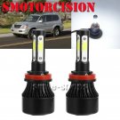 LED Headlight Kit H11 6K White 1900W 285000LM Low Beam For Lexus GX470 2003-2009