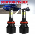 LED Headlight Kit H11 White Low Beam 1900W COB Bulbs For 2016-2019 HONDA CIVIC