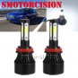 LED Headlight Kit H11 White Low Beam 1900W COB Bulbs For 2016-2019 HONDA CIVIC