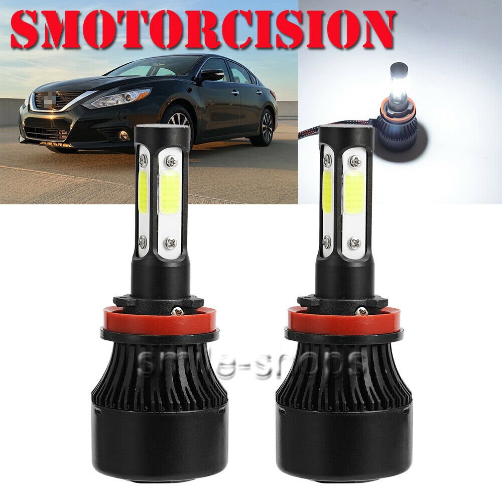 LED Headlight Kit H11 White 1900W 285000LM Low Beam For 2007-2017 Nissan Altima