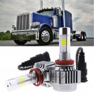 H11 H9 H8 120W Low Beam LED HID White Bulbs Headlamp Kit For Peterbilt 388 389