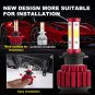 COB H7 1800W 270000LM 4-Sides LED Headlight Kit High or Lo Light Bulb 6000K Car