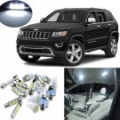 13pcs White Interior LED Light Package Kit for Jeep Grand Cherokee 2011-2015
