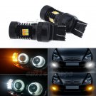 2pcs 7443 Switchback Front Parking Signal LED Bulbs for 2016 2017 Toyota RAV4