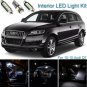 18pcs Bright White Interior LED Light Package Kit Deal For Audi Q7 2010-2015