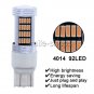 Purple Pink 7443 92-SMD 4014 LED Car Light Daytime Running Lamp 7440 W3X16D 2pcs