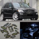 20×White LED Interior Light Package Kit Error Free for Benz MLClass W164 05-11