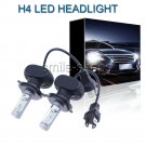C6 Series 50W 8000LM 2 Sides LED Headlight Kit H4 HB2 9003 Hi/Lo Beam White