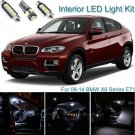 21x Bright White Interior LED Light Package Kit Deal For BMW X6 Series E71 08-14