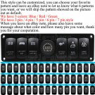 12V Car Marine Boat 6 Gang Rocker Switch Panel Circuit Breaker w/ LED Voltmeter