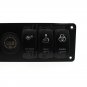 12V Car Marine Boat 6 Gang Rocker Switch Panel Circuit Breaker w/ LED Voltmeter