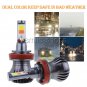 2Pcs Dual Color H11 H8 H9 LED COB Bulbs Car Driving Fog Light Lamp White/Yellow