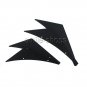 High quality Car Bumper Carbon Lip Fin Splitter Diffuser Spoiler Lip Air Knife