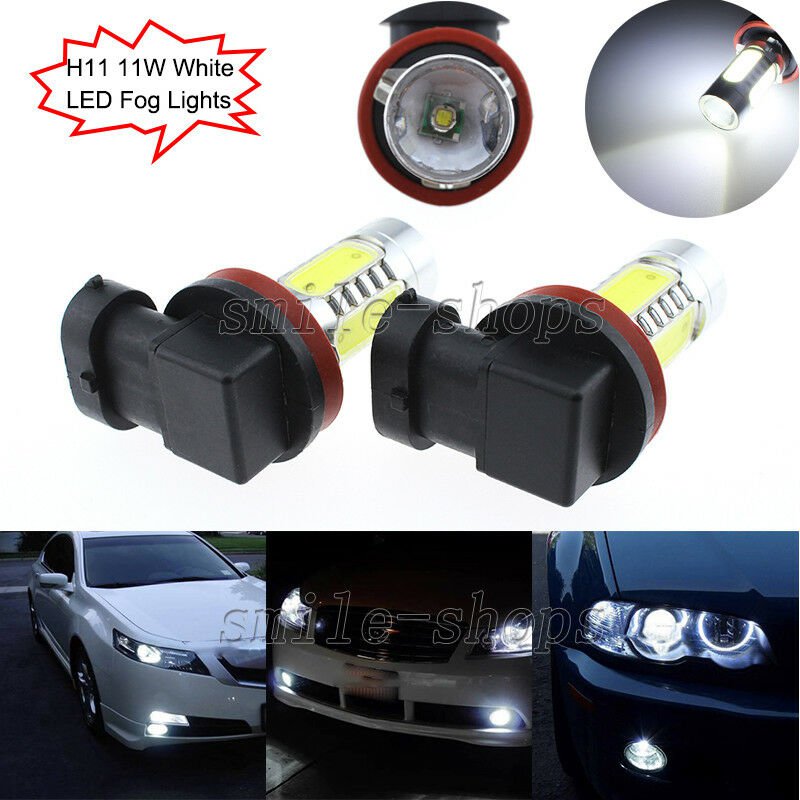 2pcs H11 CREE LED Projector Fog Light 11W For BMW E71 X6 M E70 X5 E83 F25 X3