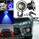 3.0" 20W COB LED Projector White Fog Light With Angle Light Halo Rings DRL Lamp