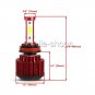 Combo H11 H7 LED Headlight Bulbs Kit High Low Beam Total 3600W 540000LM 6500K 4x