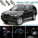 21pcs Xenon White Interior LED Light Package Kit Deal For BMW X5 E53 2000-2006