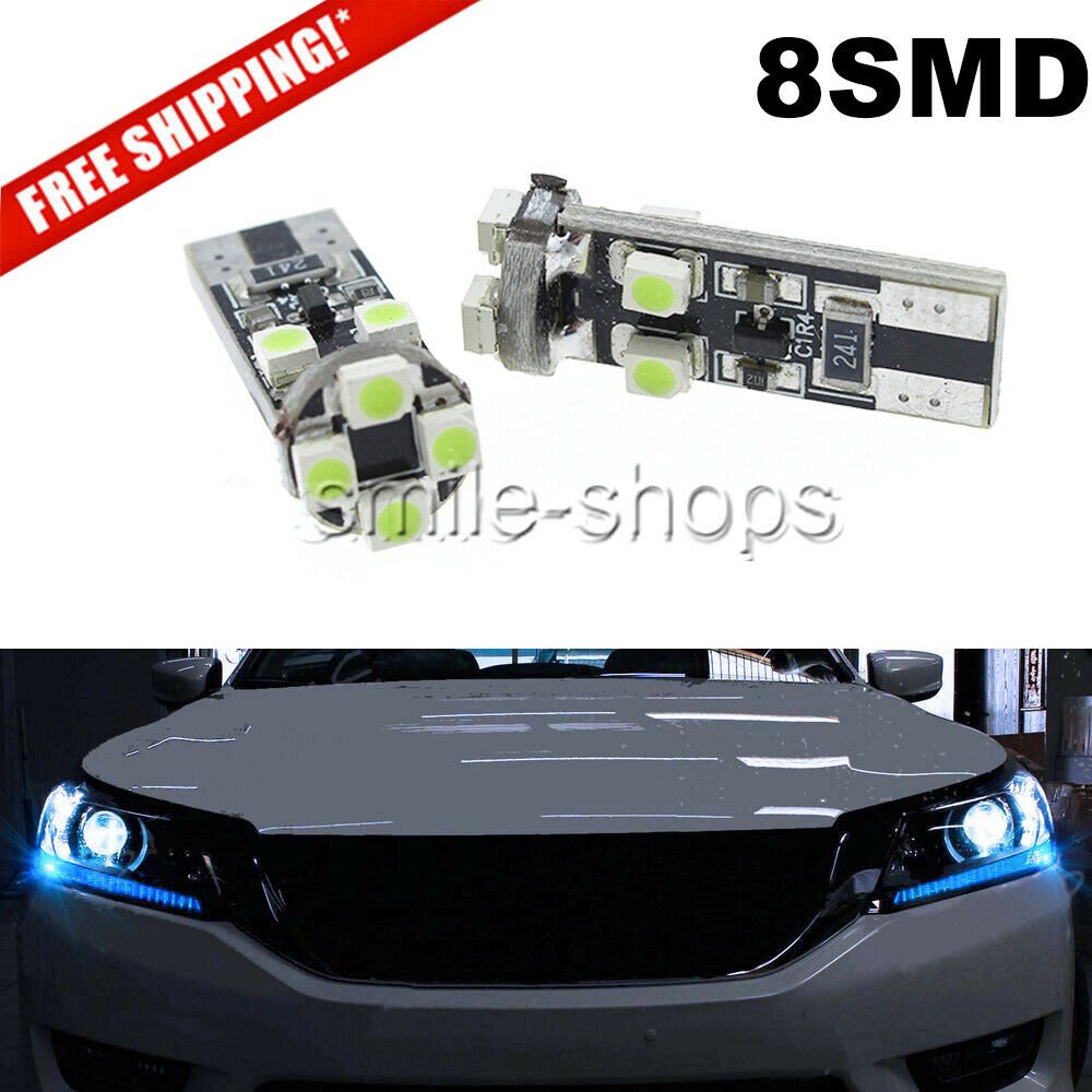 2X Ice Blue LED Light Headlight Strip For Honda Accord 4dr Sedan 2dr Coupe 2013+