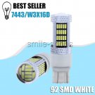 2x 92SMD 7440 7443 7444NA High Power 6000K White LED Daytime Running Light Bulbs