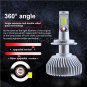 Waterproof 8000LM 60W LED Car Headlight Kit H7 6000K Super White Bulbs 1 Pair