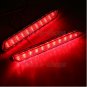 2 x Red Lens LED Rear Bumper Reflector Brake Lights For Lexus IS-F GX470 RX300