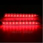 2 x Red Lens LED Rear Bumper Reflector Brake Lights For Lexus IS-F GX470 RX300