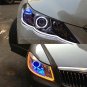 2x 60CM Car Switchback White/Amber LED Strip DRL Turn Signal For Audi-Style Tube