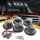5x Roof Cab Light Clearance Marker Smoke Cover + Base For 73-87 Chevy C/K Series