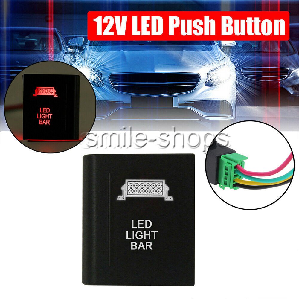 ROOF LIGHTS On-off Push Switch RED Led for VW Amarok Switch Left Side 12V 3A