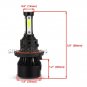 LED Light Bulbs Kit High and Low Beam COB H13 9008 Headlight 6000K HID White