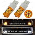 2pcs T20 7443 7444NA 54-SMD White/Amber Switchback LED Turn Signal Light Bulbs