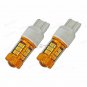 2pcs T20 7443 7444NA 54-SMD White/Amber Switchback LED Turn Signal Light Bulbs