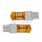 2pcs T20 7443 7444NA 54-SMD White/Amber Switchback LED Turn Signal Light Bulbs