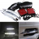2pcs White LED DRL Daytime Running Light Fit For Mervedes Benz W204 2008-2010