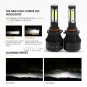 LED Headlight Kit 9005 HB3 6000K White Hi/Low Bulbs For DODGE Charger 2016-2019