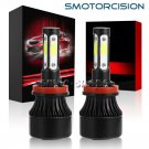 LED Headlight Kit H11 6000K 1900W 285000LM Low Beam For Toyota Venza 2009-2016