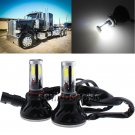 9005 80W 8000LM LED High Beam HID White Bulb Headlamp Kit For Peterbilt 388 389
