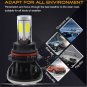 9005 80W 8000LM LED High Beam HID White Bulb Headlamp Kit For Peterbilt 388 389