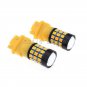 2pcs 3157 T25 39-SMD Bright Amber Yellow High Power LED Turn Signal Light Bulbs