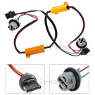 2Pcs 7440 T20 LED Decoder Warning Canceller Error Free Anti Hyper Flash wire 50W