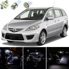 10pcs Bright White Interior LED Light Package Kit Deal For Mazda 5 2006-2010